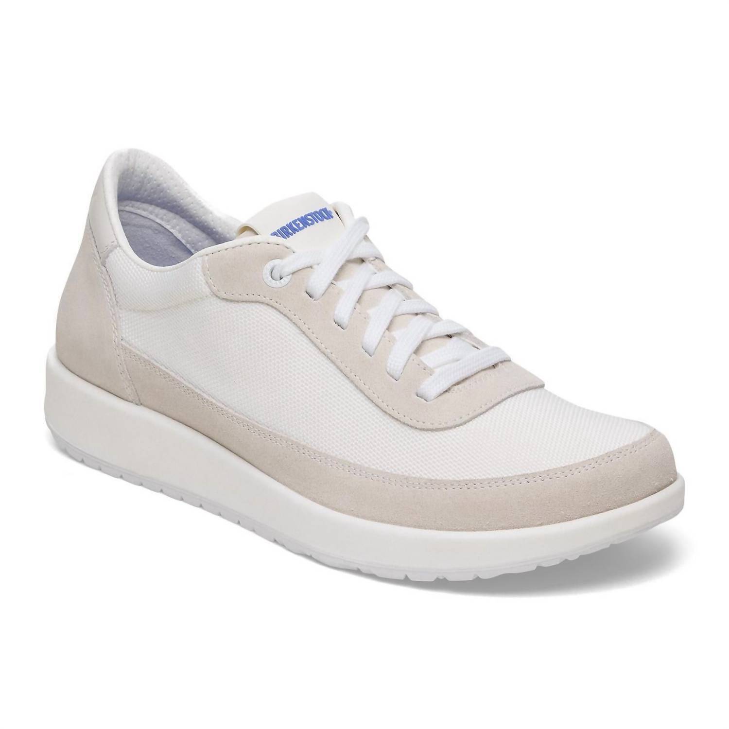 New Birkenstock Unisex Honnef City Lace Up Sneakers In Antique White